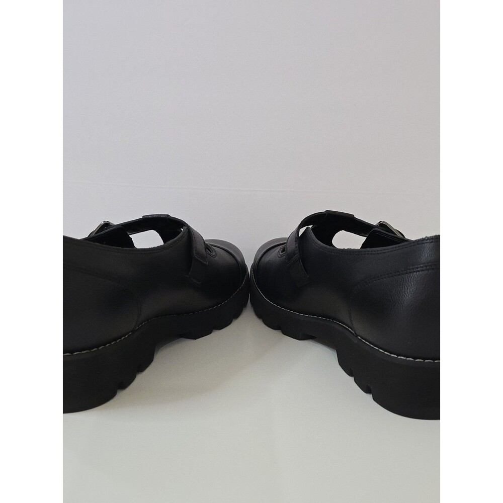 Vionic Black Leather Buckle Mary Jane Flats - Picture 6 of 13